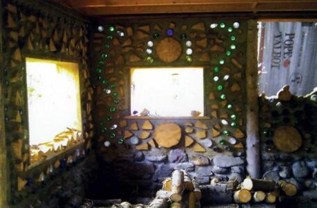 Country Lore: A Cordwood and Bottle House Image